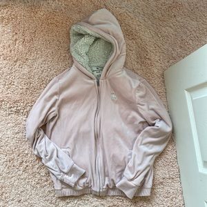 Abercrombie Kids Pink Fuzzy Jacket